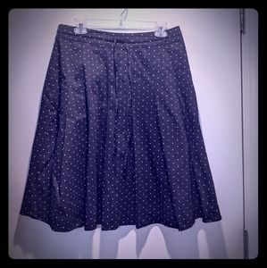 Pleated Polka Dot Skirt